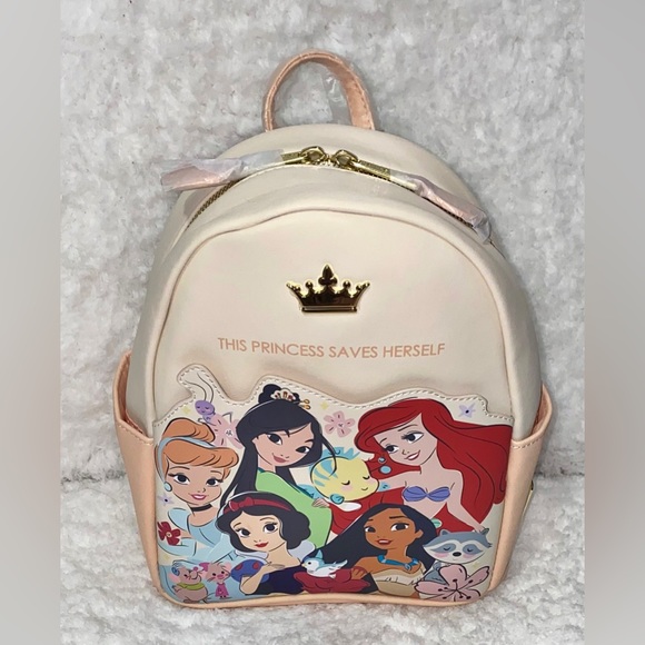 Loungefly Disney Princess Chibi Princesses & Friends Save Mini Backpack - Picture 2 of 8